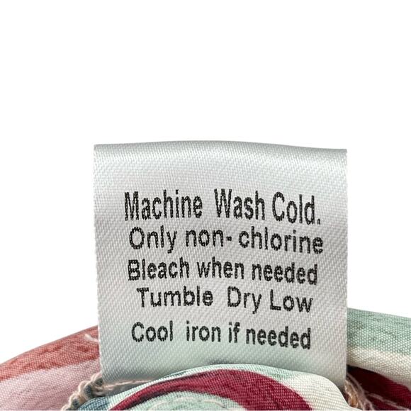 WEEK& Art Deco Parrot Print Beach Swim Cover Up Cropped High Waisted Pants Med. - Picture 9 of 9